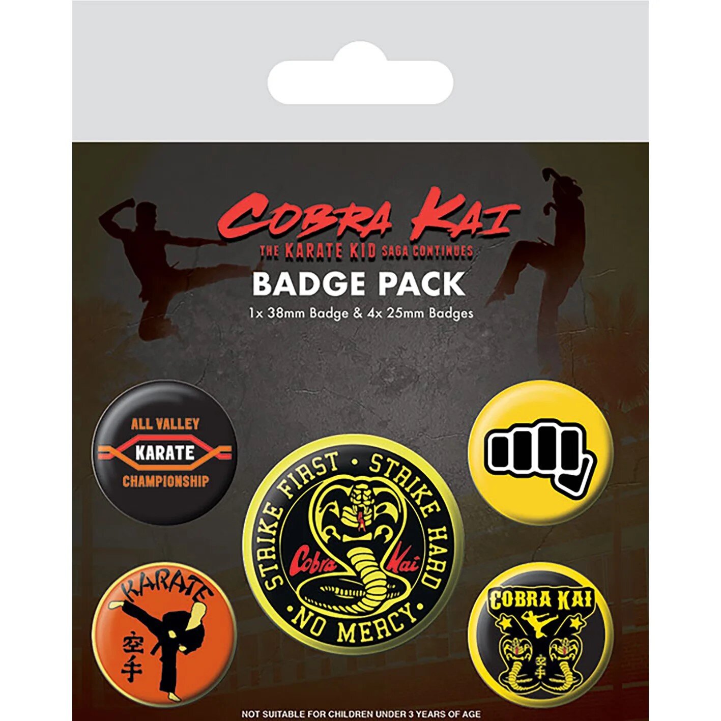 Cobra Kai - Ansteckbuttons 5er-Pack