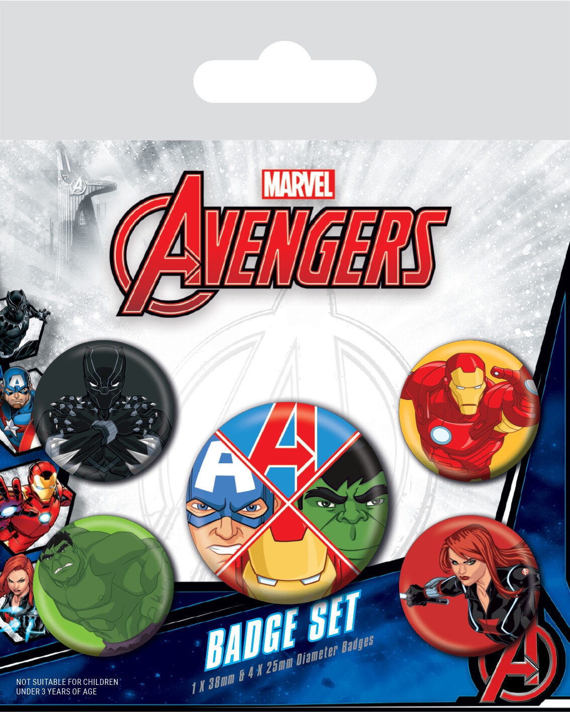 Avengers - Ansteckbuttons 5er Pack