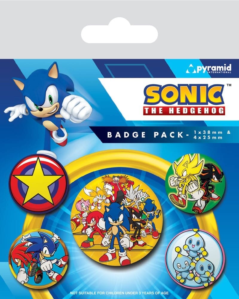 Sonic the Hedgehog - Ansteckbuttons 5er Pack