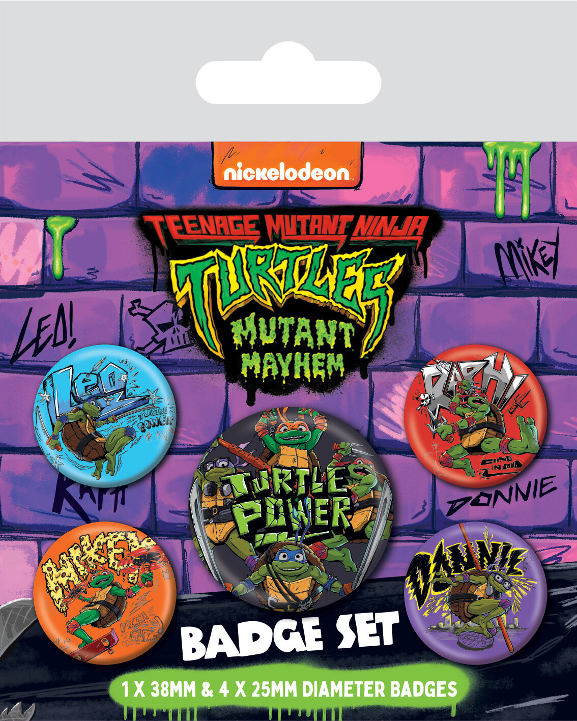 Turtles - Ansteckbuttons 5er-Pack