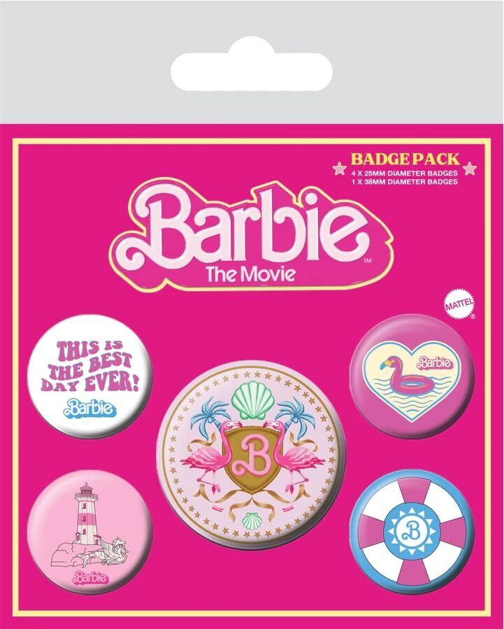 Barbie - Ansteckbuttons 5er-Pack