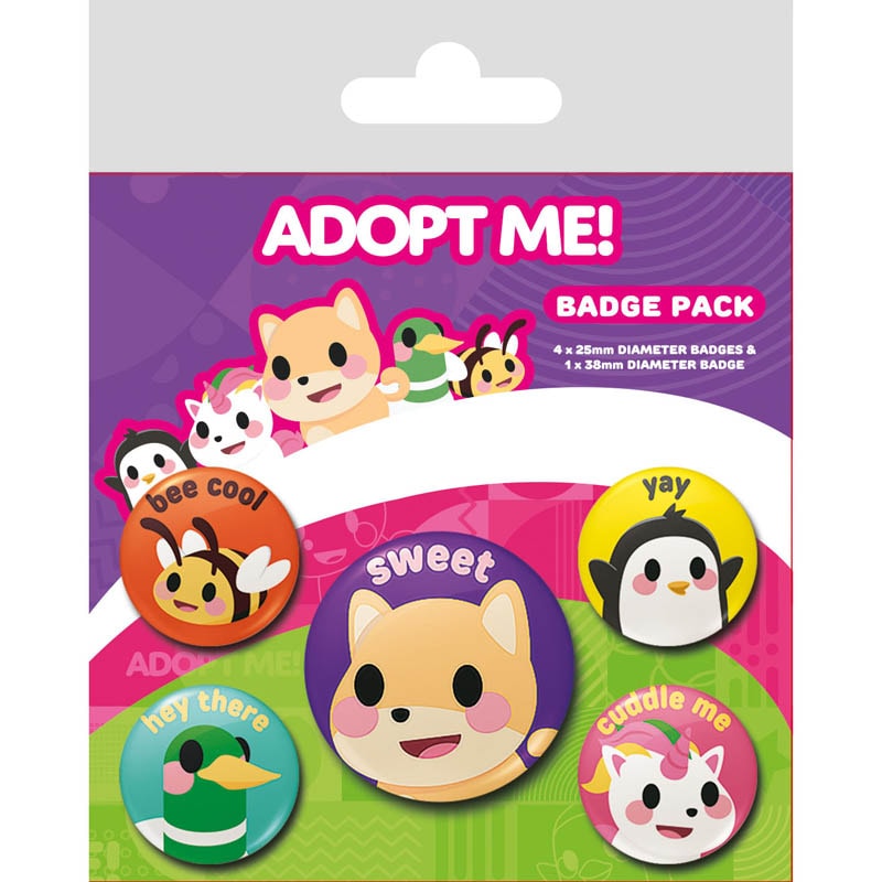 Adopt Me - Ansteckbuttons 5er-Pack