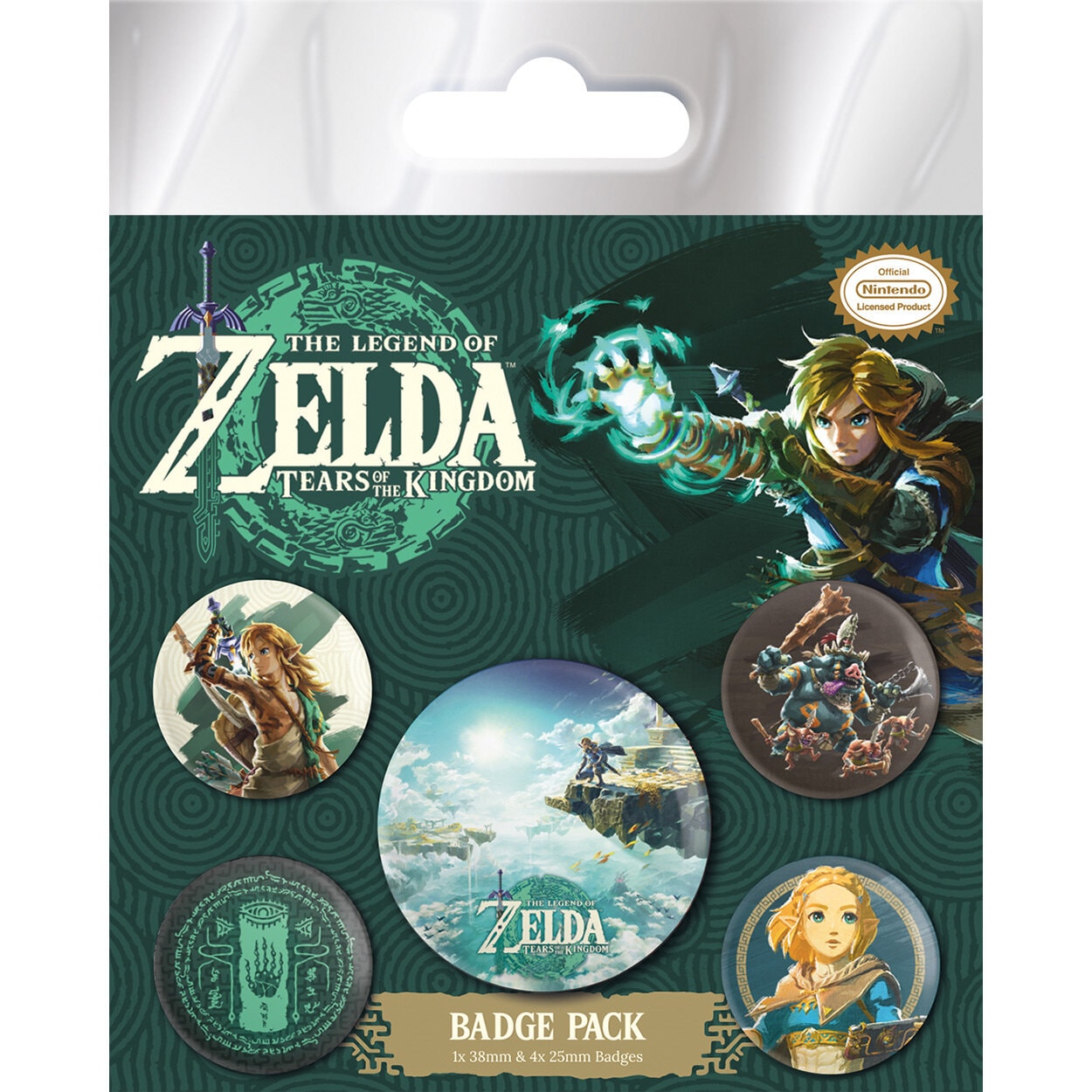 Zelda - Ansteckbuttons Tears of the Kingdom 5er Pack