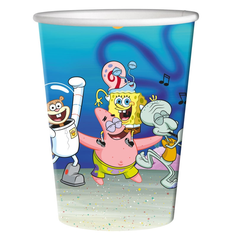 SpongeBob - Pappbecher 220 ml, 8er-Pack