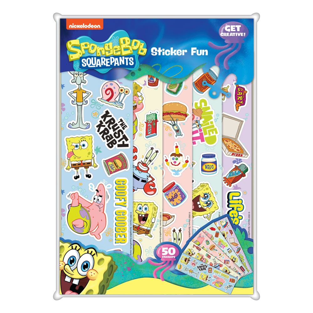 SpongeBob - Stickerbogen 50er Pack