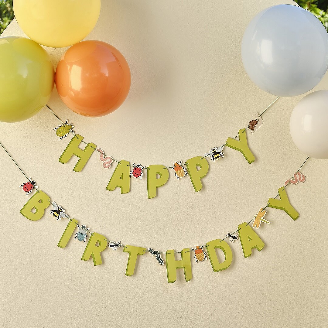 Bug Party - Girlande Happy Birthday 1,5 Meter