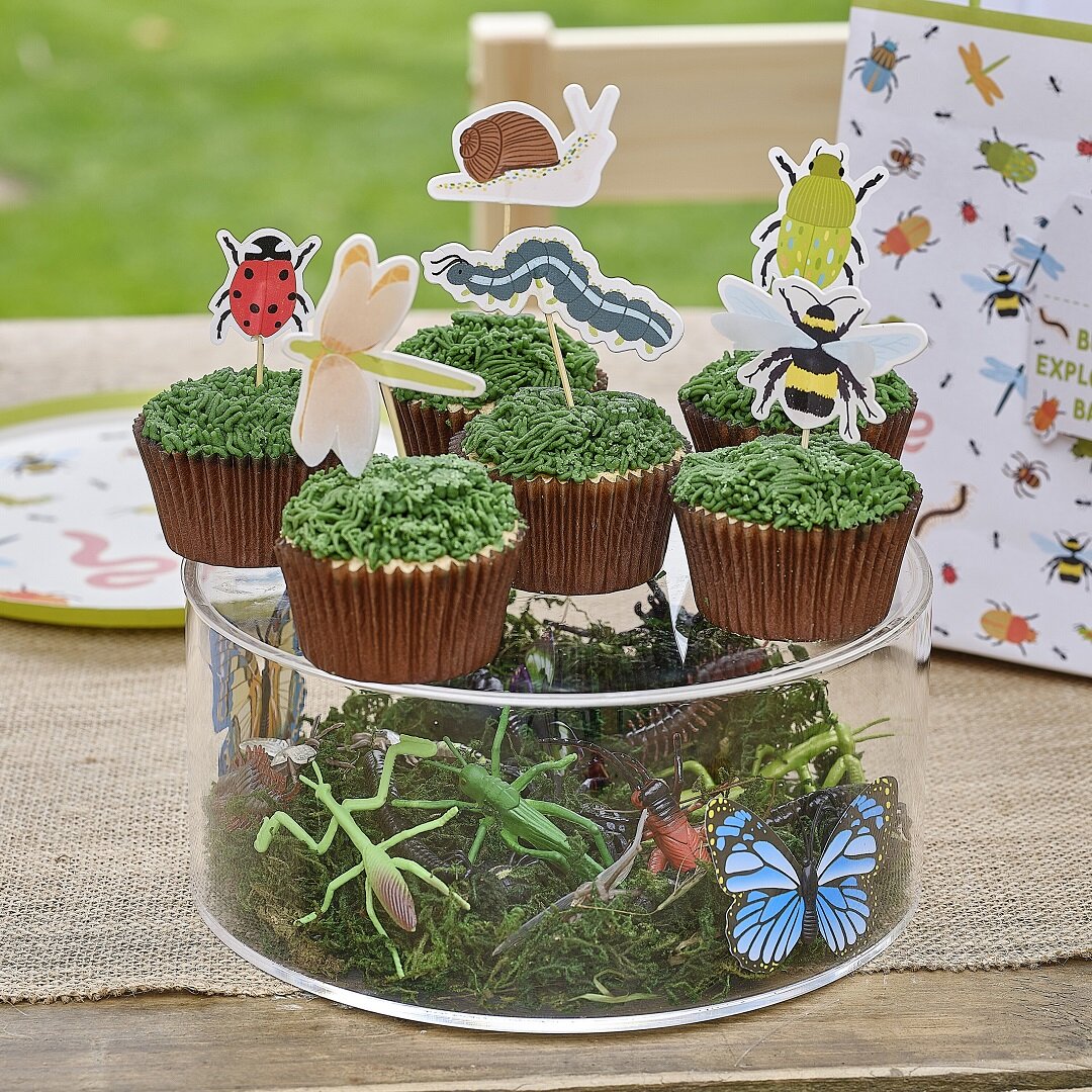 Bug Party - Cupcake Topper 12er-Pack