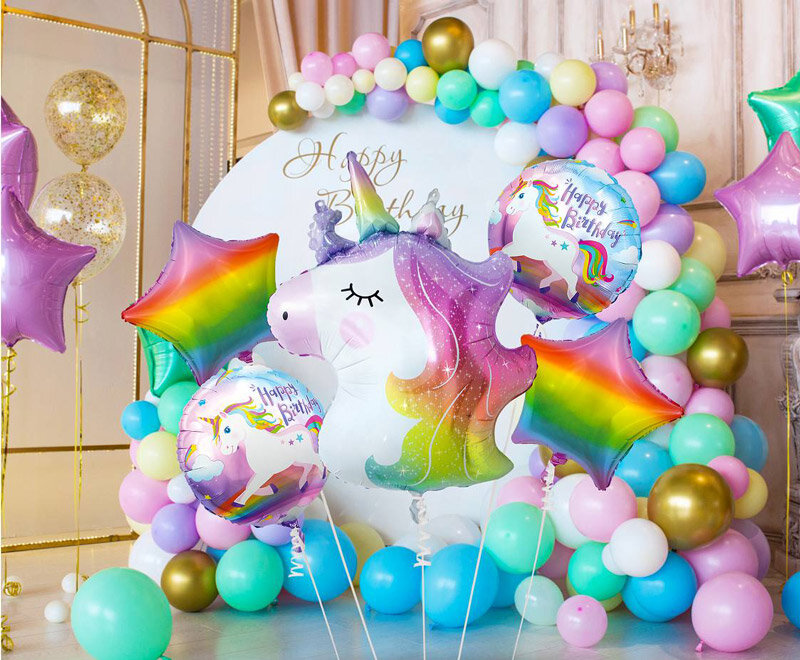 Ballon Bouquet - Einhorn