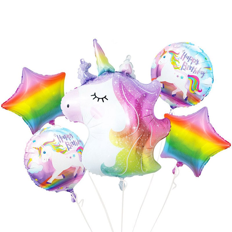 Ballon Bouquet - Einhorn