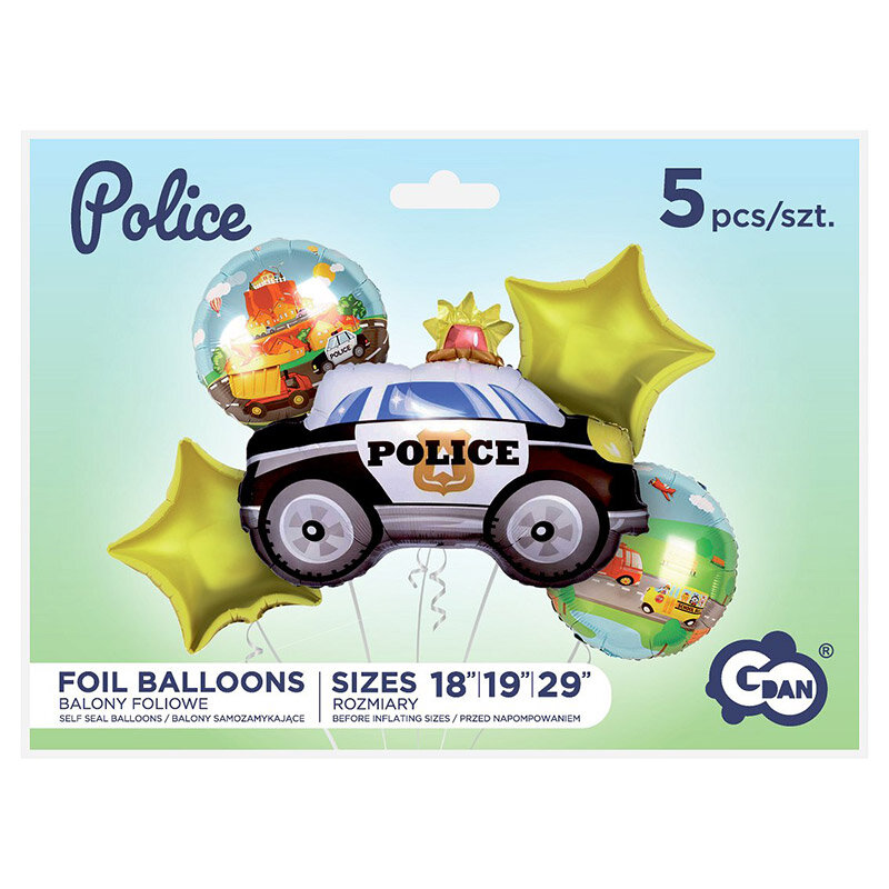 Ballon Bouquet - Polizeiauto