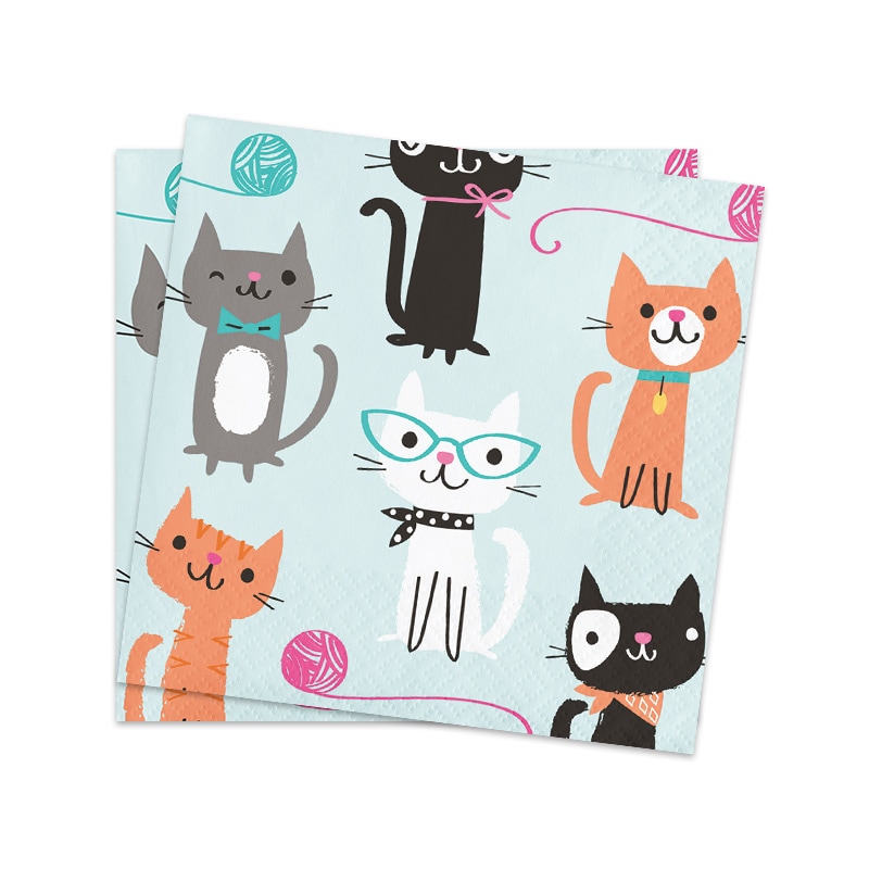 Cat Party - Servietten 16er-Pack