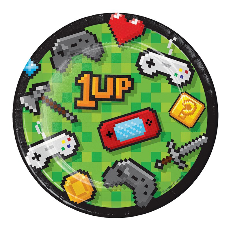 Gaming Party - Kuchenteller 8er-Pack