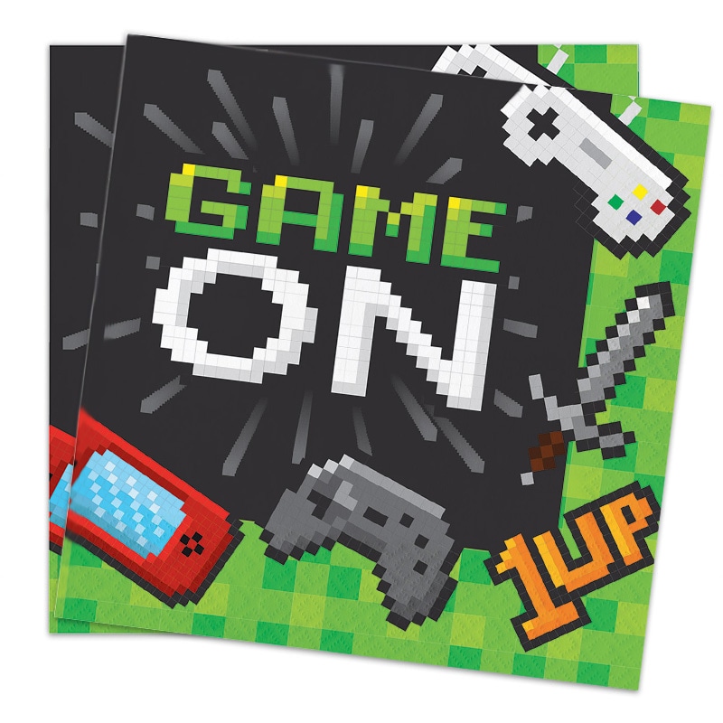 Gaming Party - Servietten 33 cm, 16er-Pack