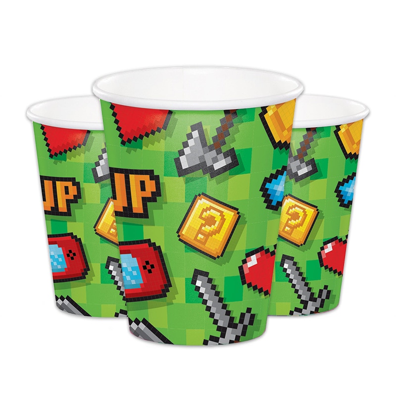 Gaming Party - Pappbecher 8er-Pack