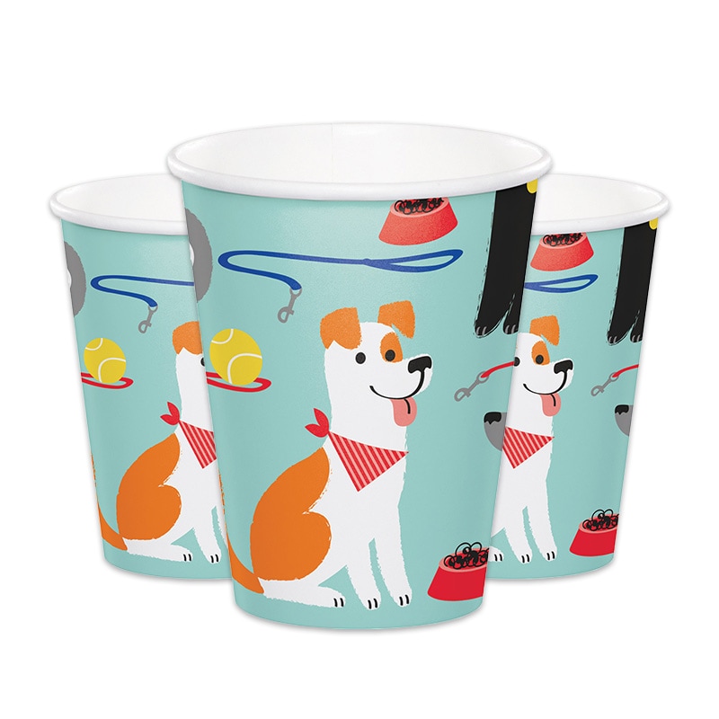 Hundeparty - Pappbecher 8er Pack