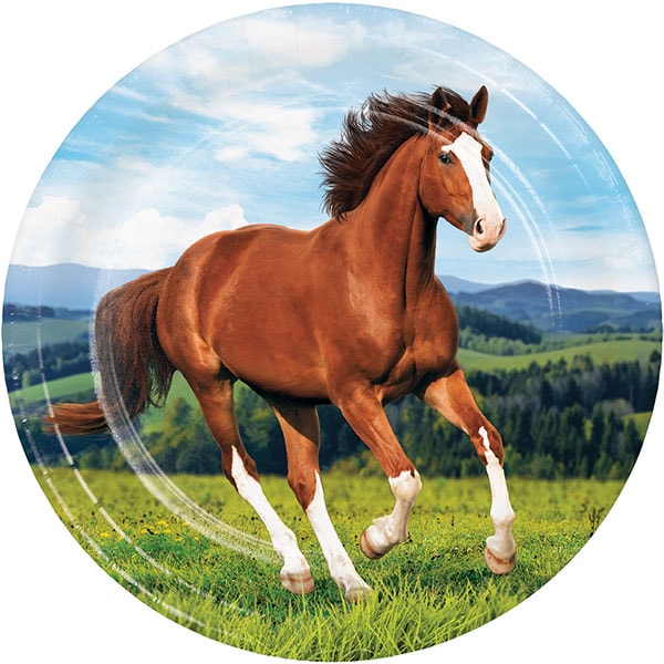 Pferd und Pony - Teller 8er-Pack