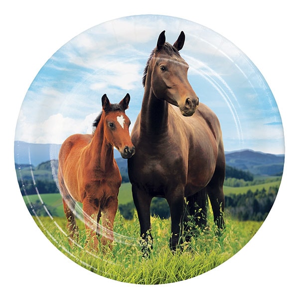 Pferd und Pony - Kuchenteller 8er-Pack