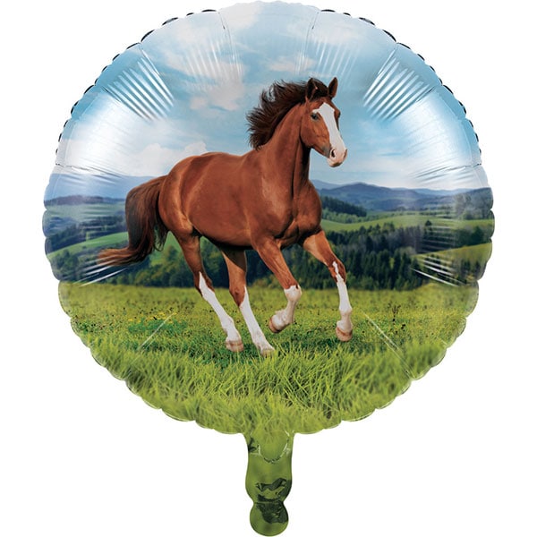 Pferd und Pony - Folienballon 46 cm