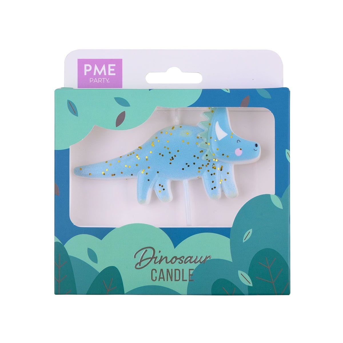 PME - Tortenkerze Glitzernder Dinosaurier