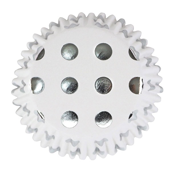 PME Muffinförmchen - Silberpunkte 30er-Pack