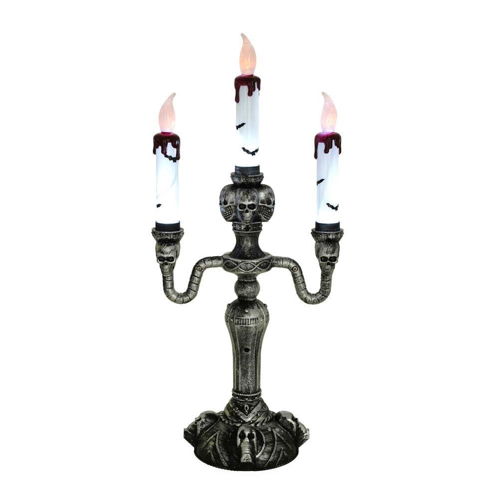 Halloweendekoration Kandelaber mit LED-Licht, 40 cm