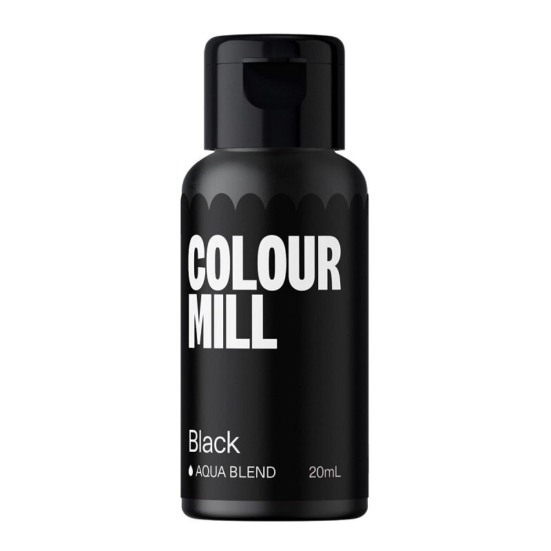 Colour Mill - Wasserbasierte essbare Farbe schwarz 20 ml