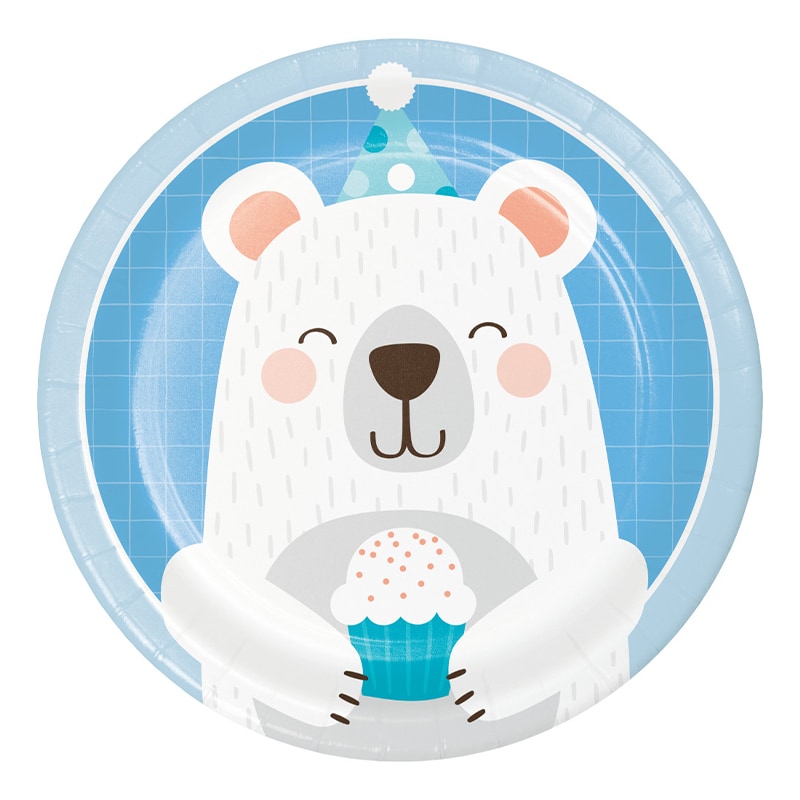 Birthday Bear - Kuchenteller 8er-Pack