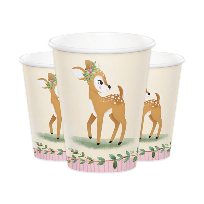 Deer Little One - Pappbecher im 8er-Pack