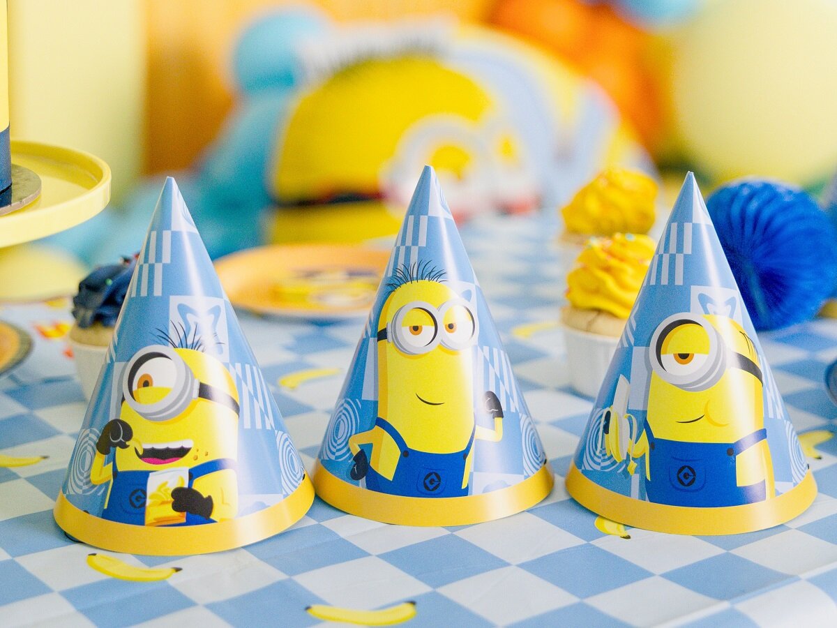 Minions Partyhüte 6er-Pack