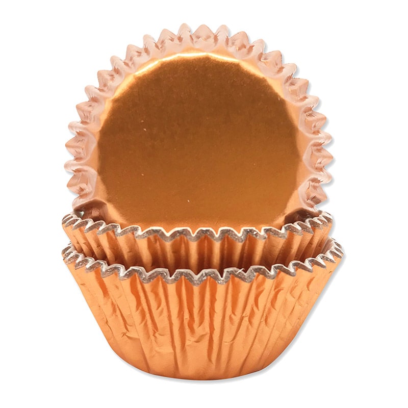 Muffinförmchen in Roségold 45er-Pack
