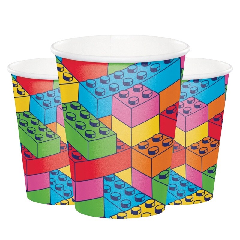 Block Party - Pappbecher 8er-Pack