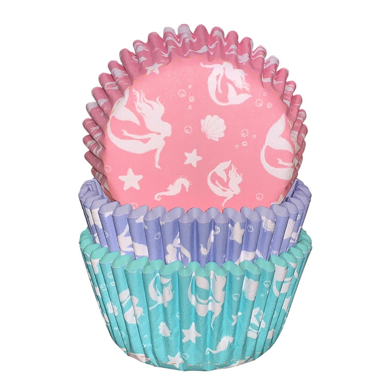 Meerjungfrau - Muffinförmchen 75er-Pack