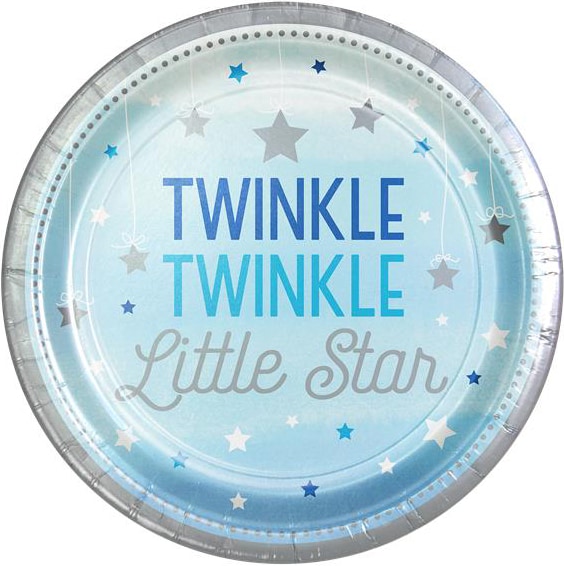 Twinkle Little Star Blue - Teller 8er-Pack