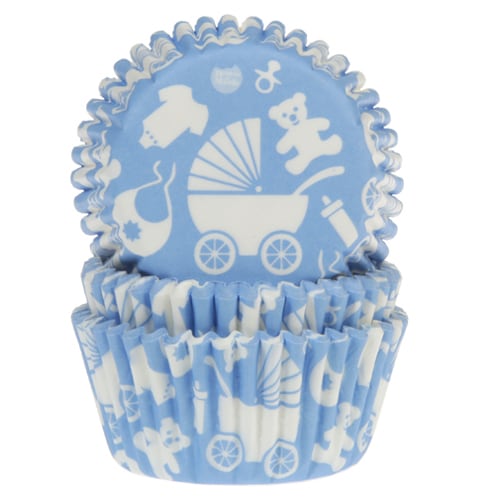 HM Muffinförmchen - Baby Blau 50er Pack