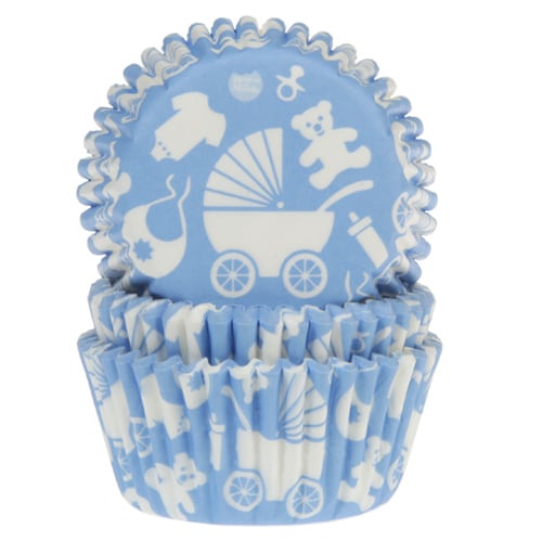 HM Muffinförmchen - Baby Blau 50er-Pack