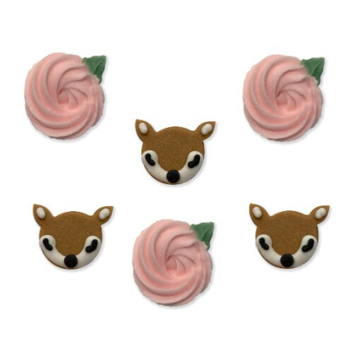 Zuckerdekorationen Deer little One 6er-Pack