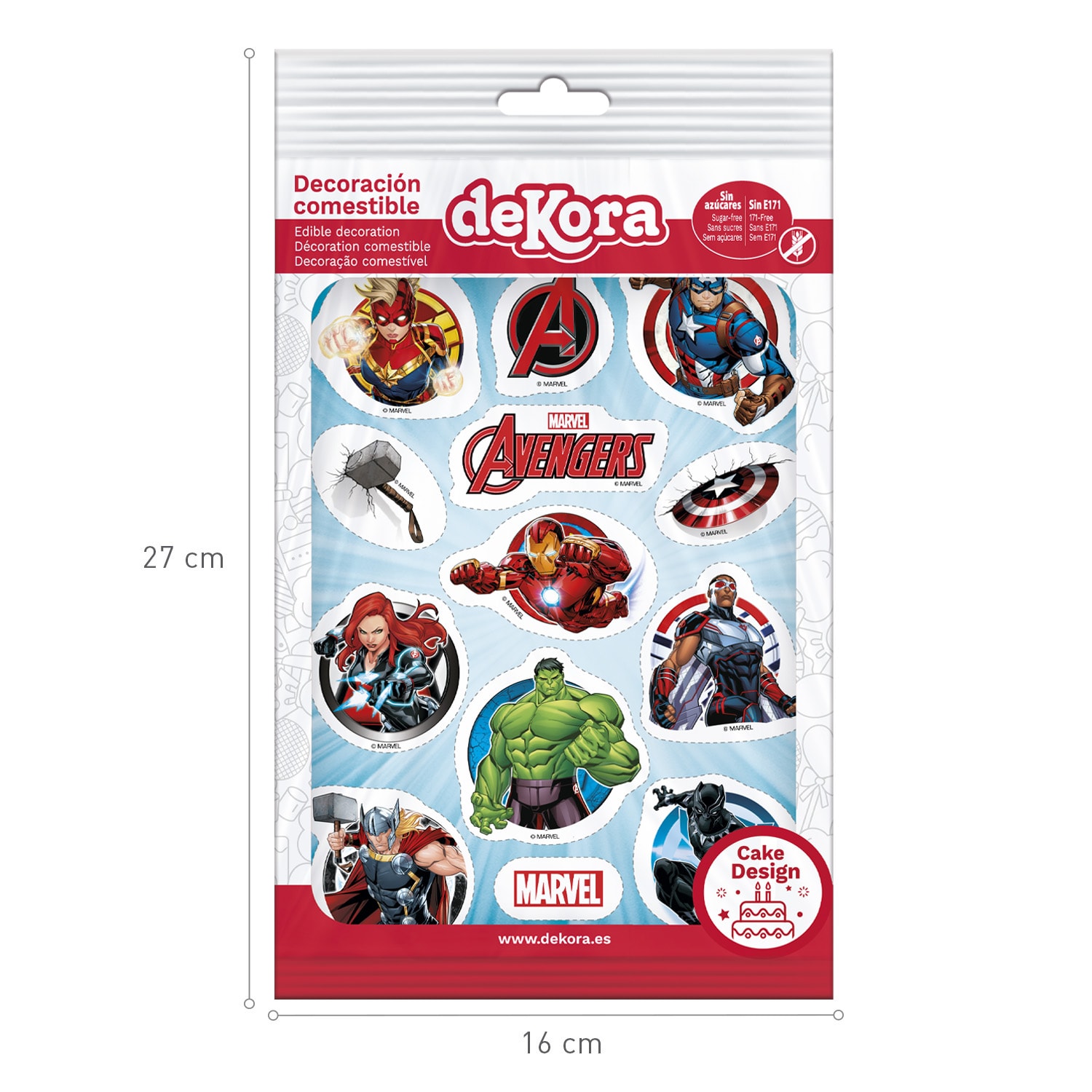 Avengers - Zuckerdekorationen 13er-Pack