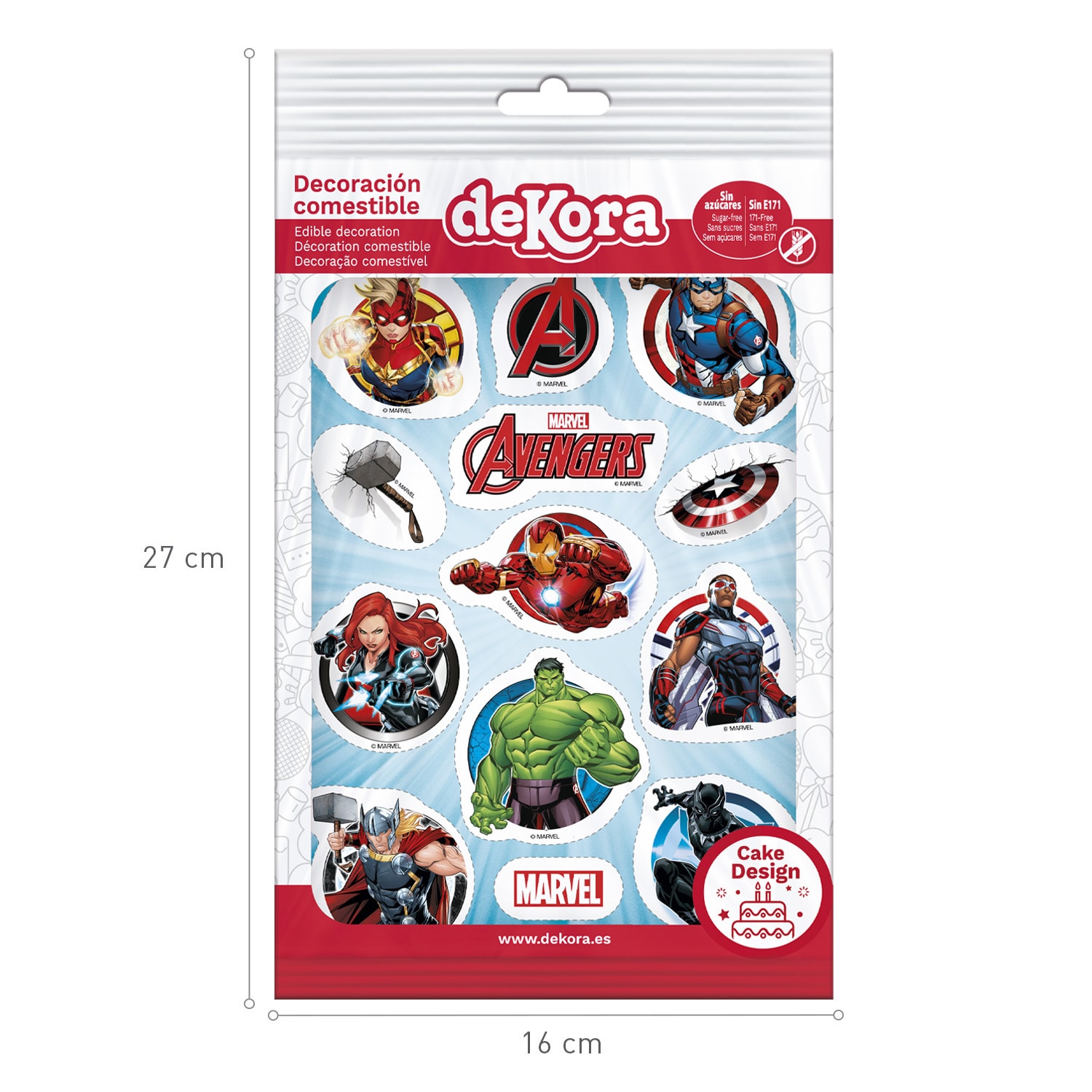 Avengers - Zuckerdekorationen 13er Pack