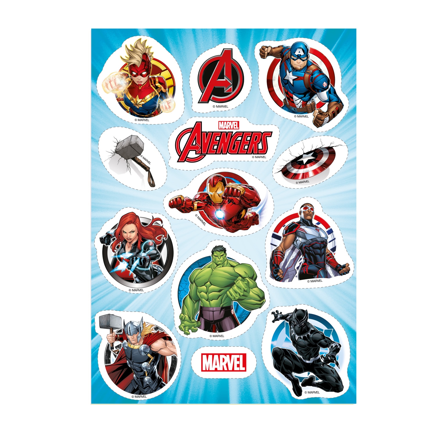 Avengers - Zuckerdekorationen 13er Pack
