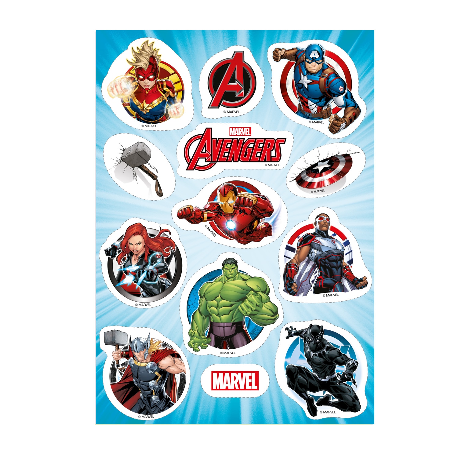 Avengers - Zuckerdekorationen 13er-Pack