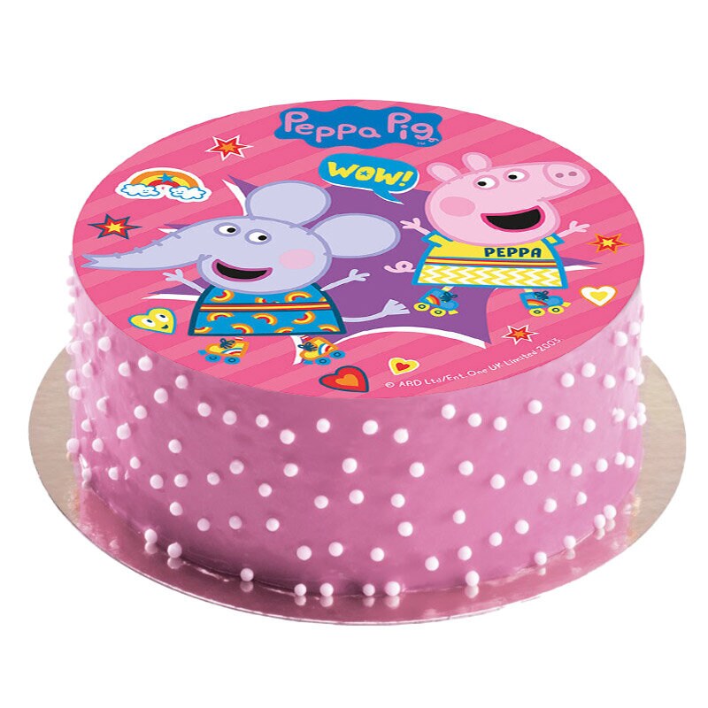 Tortenaufleger Peppa Wutz - Zuckerfreier Fondant 20 cm