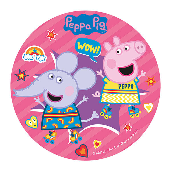 Tortenaufleger Peppa Wutz - Zuckerfreier Fondant 20 cm