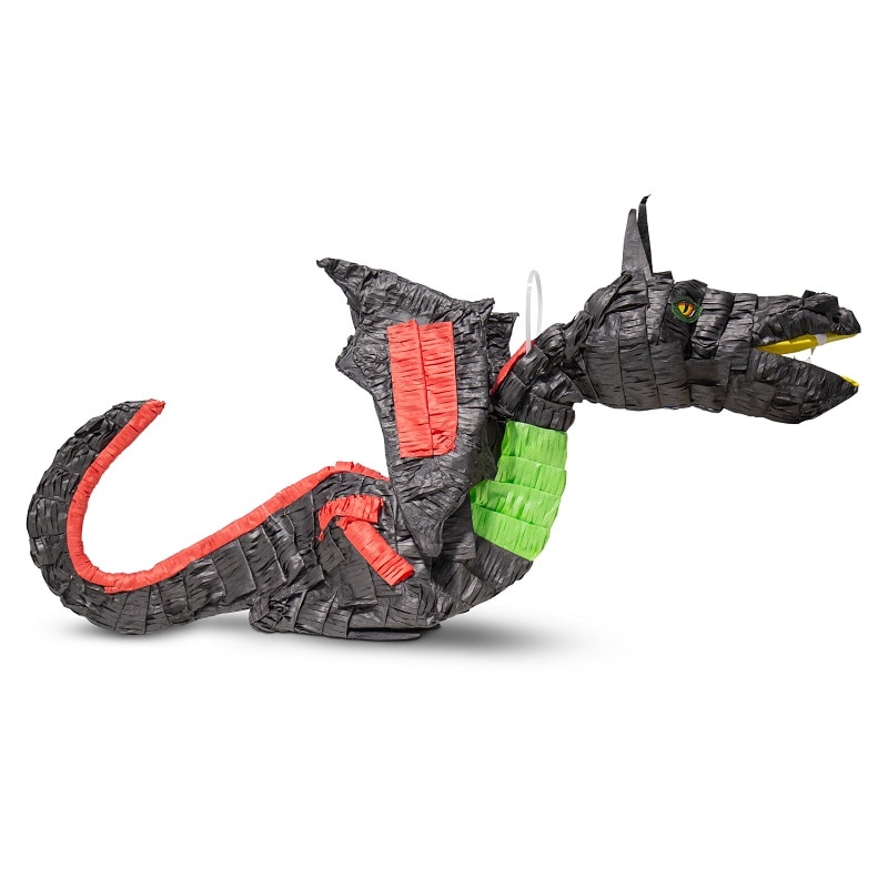 Piñata Drache Schwarz