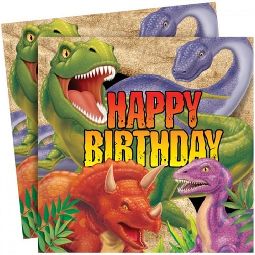 Dinosaurier Abenteuer - Servietten 16er-Pack