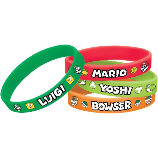 Super Mario - Armbänder 6er Pack