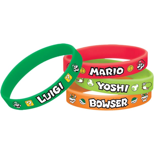 Super Mario - Armbänder 6er-Pack