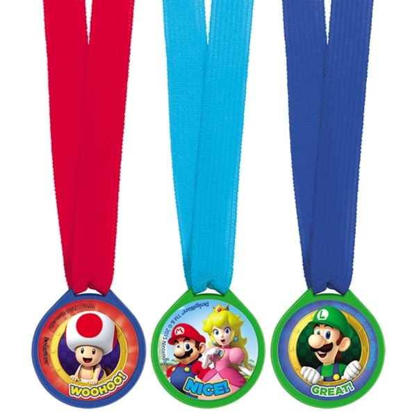 Super Mario - Medaillen 12er Pack