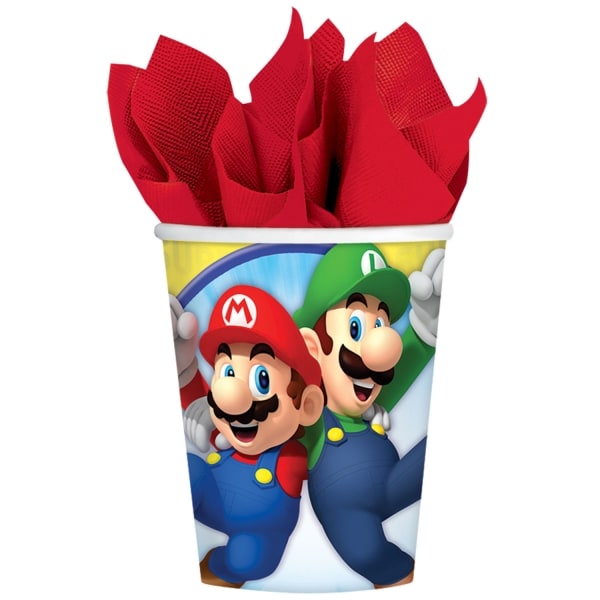 Super Mario - Pappbecher 8er-Pack