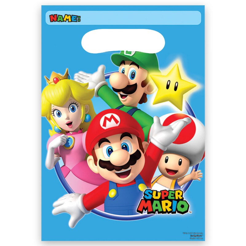 Super Mario - Geschenktüten 8er-Pack