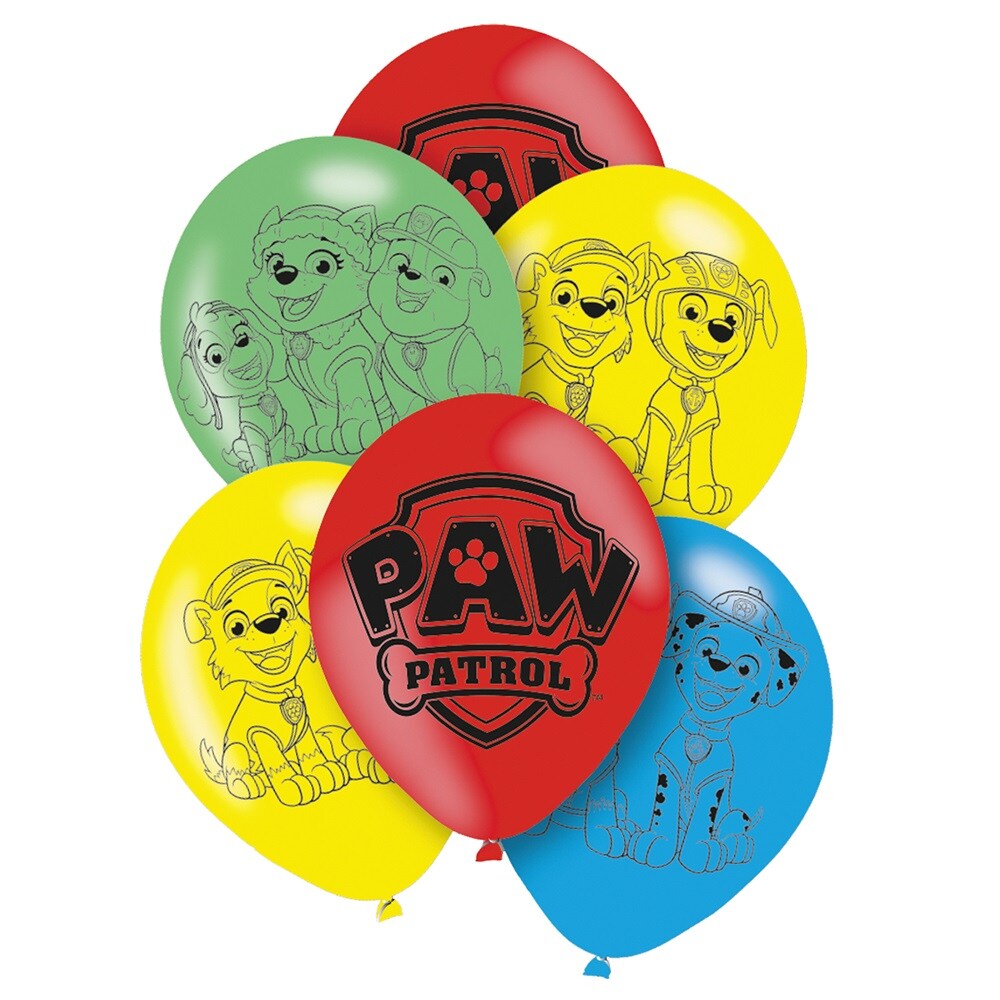 Paw Patrol - Luftballons 6er-Pack